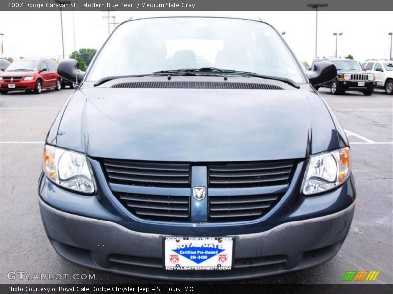 Modern Blue Pearl / Medium Slate Gray 2007 Dodge Caravan SE