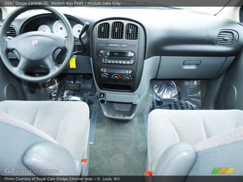 Modern Blue Pearl / Medium Slate Gray 2007 Dodge Caravan SE