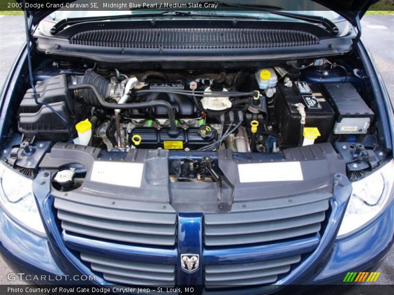 Midnight Blue Pearl / Medium Slate Gray 2005 Dodge Grand Caravan SE