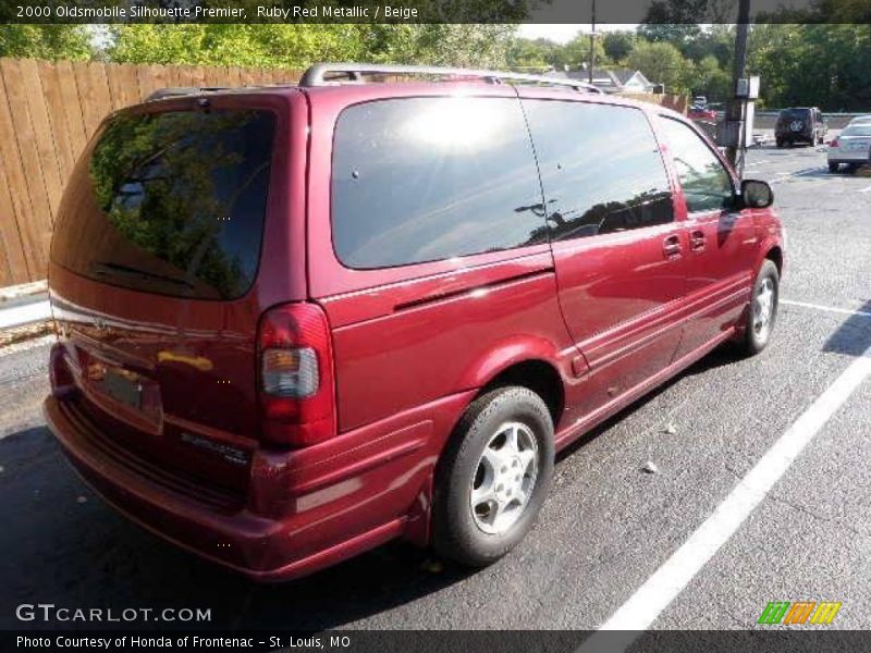 Ruby Red Metallic / Beige 2000 Oldsmobile Silhouette Premier