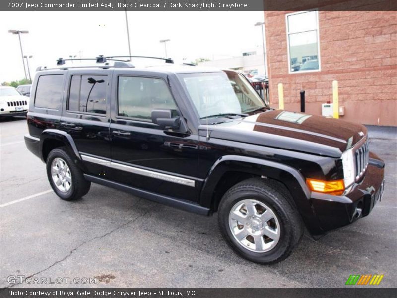 Black Clearcoat / Dark Khaki/Light Graystone 2007 Jeep Commander Limited 4x4