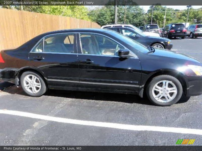 Nighthawk Black Pearl / Ivory 2007 Honda Accord SE Sedan