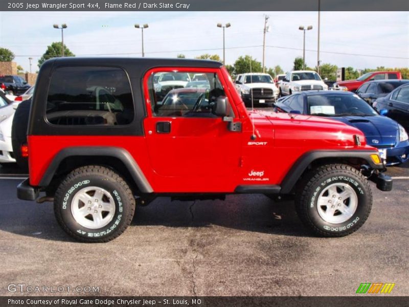 Flame Red / Dark Slate Gray 2005 Jeep Wrangler Sport 4x4