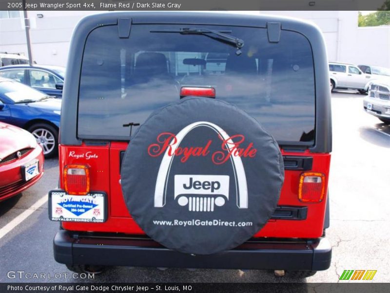 Flame Red / Dark Slate Gray 2005 Jeep Wrangler Sport 4x4