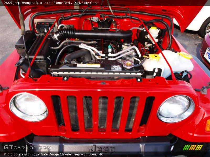 Flame Red / Dark Slate Gray 2005 Jeep Wrangler Sport 4x4