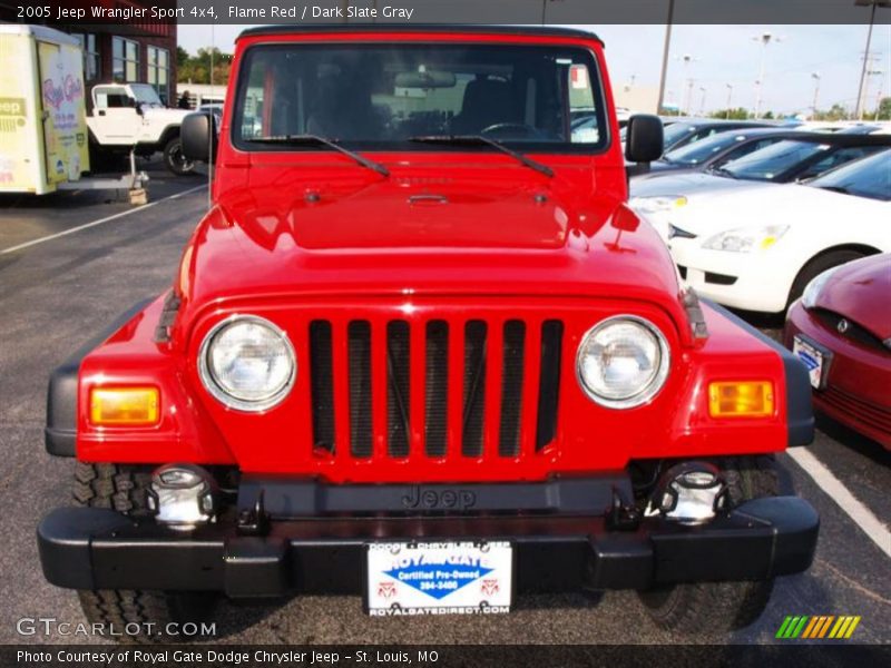 Flame Red / Dark Slate Gray 2005 Jeep Wrangler Sport 4x4