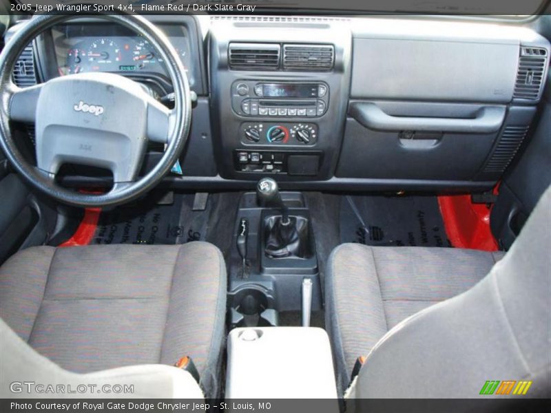 Flame Red / Dark Slate Gray 2005 Jeep Wrangler Sport 4x4