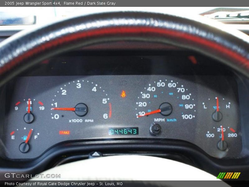 Flame Red / Dark Slate Gray 2005 Jeep Wrangler Sport 4x4