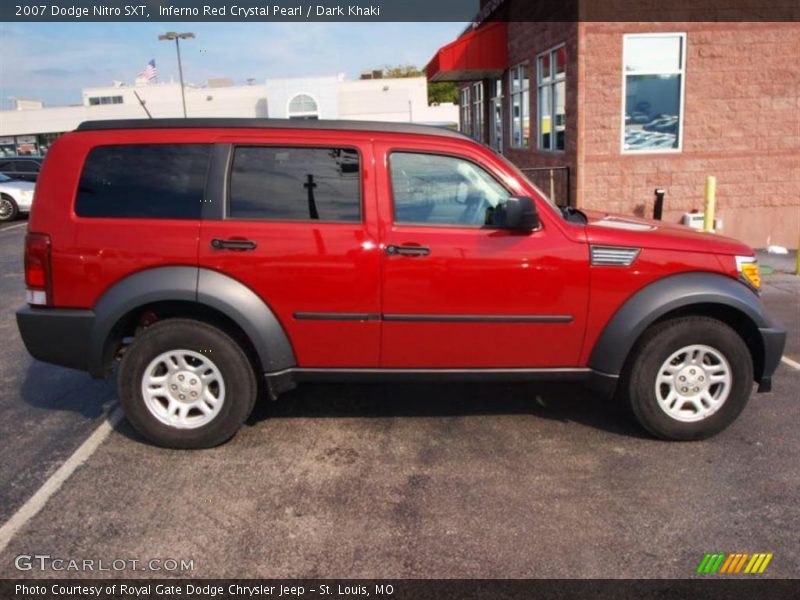 Inferno Red Crystal Pearl / Dark Khaki 2007 Dodge Nitro SXT