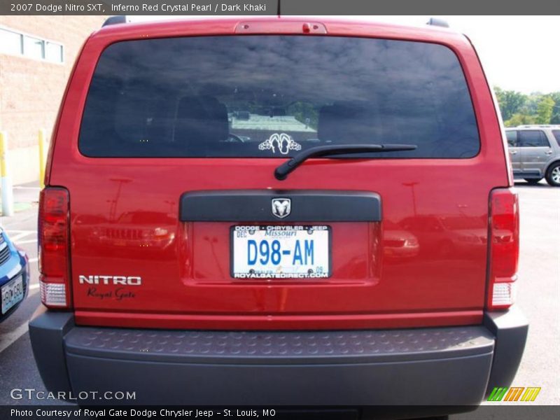 Inferno Red Crystal Pearl / Dark Khaki 2007 Dodge Nitro SXT