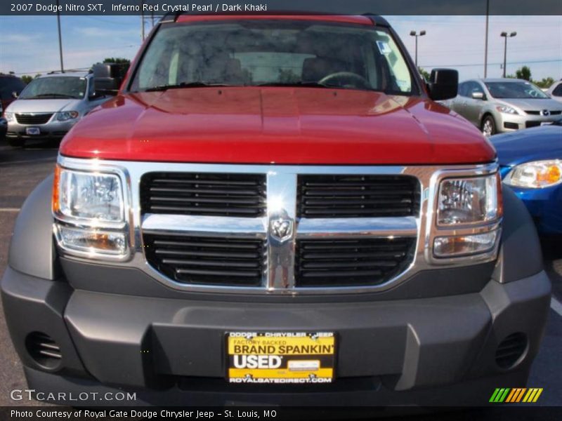 Inferno Red Crystal Pearl / Dark Khaki 2007 Dodge Nitro SXT