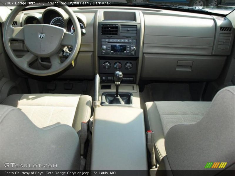 Inferno Red Crystal Pearl / Dark Khaki 2007 Dodge Nitro SXT