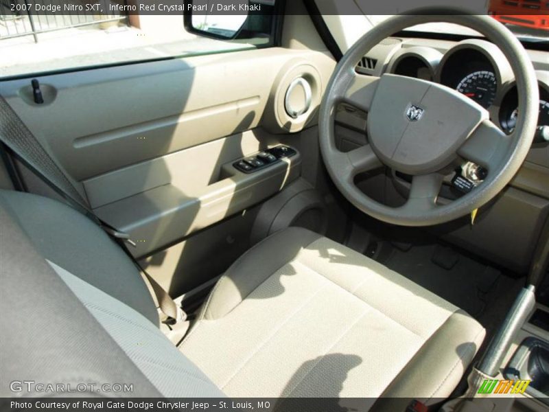 Inferno Red Crystal Pearl / Dark Khaki 2007 Dodge Nitro SXT