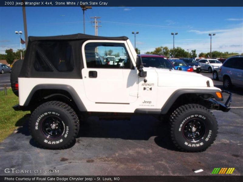Stone White / Dark Slate Gray 2003 Jeep Wrangler X 4x4