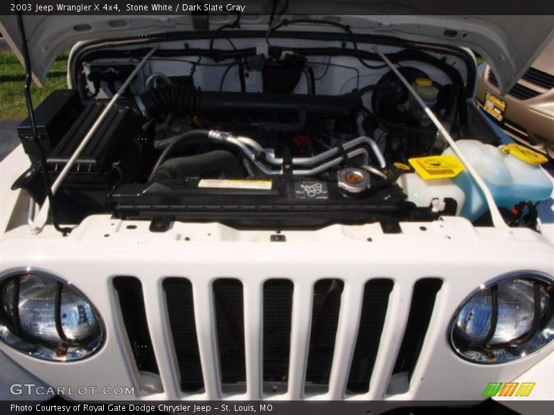 Stone White / Dark Slate Gray 2003 Jeep Wrangler X 4x4