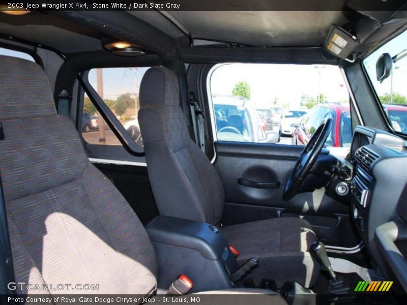 Stone White / Dark Slate Gray 2003 Jeep Wrangler X 4x4