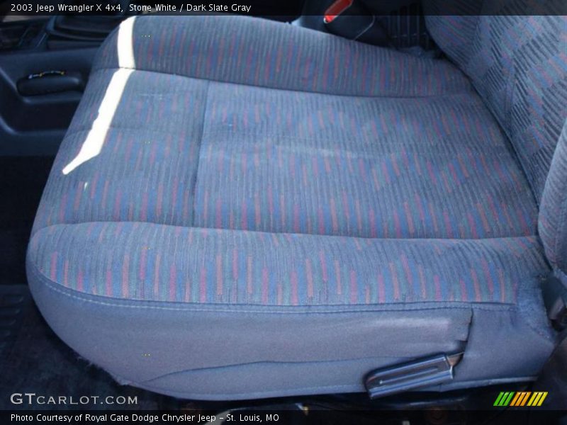 Stone White / Dark Slate Gray 2003 Jeep Wrangler X 4x4