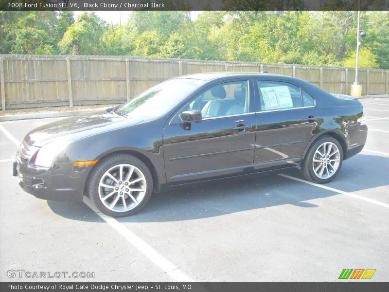 Black Ebony / Charcoal Black 2008 Ford Fusion SEL V6