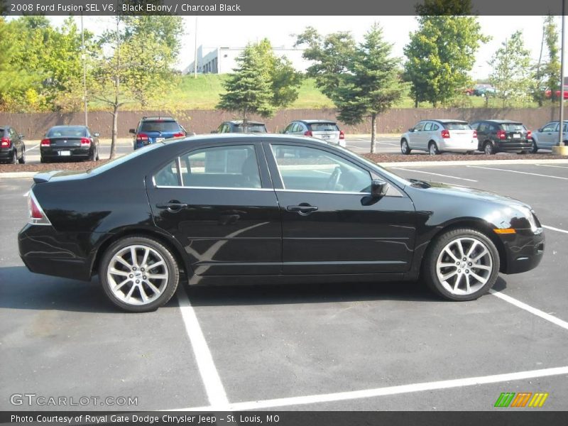 Black Ebony / Charcoal Black 2008 Ford Fusion SEL V6