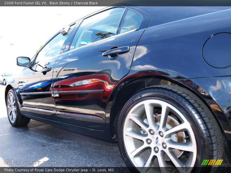 Black Ebony / Charcoal Black 2008 Ford Fusion SEL V6