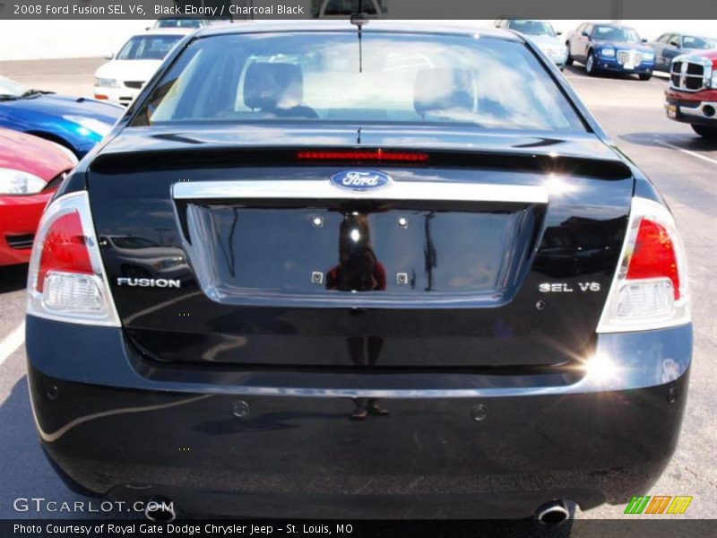 Black Ebony / Charcoal Black 2008 Ford Fusion SEL V6