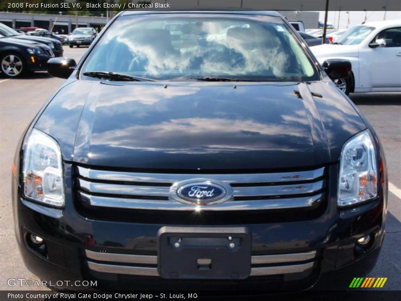 Black Ebony / Charcoal Black 2008 Ford Fusion SEL V6