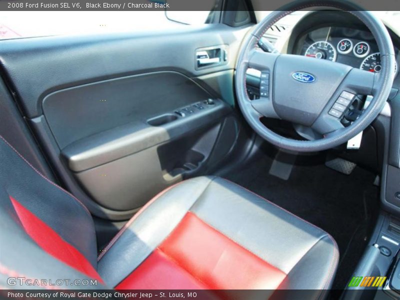 Black Ebony / Charcoal Black 2008 Ford Fusion SEL V6