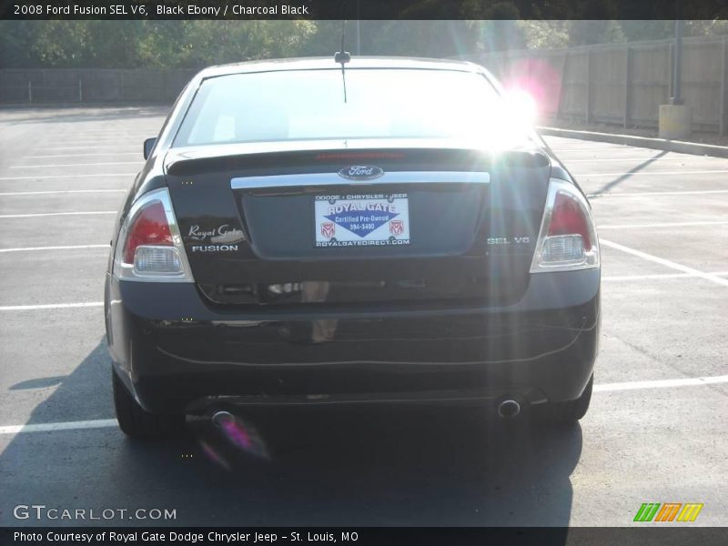 Black Ebony / Charcoal Black 2008 Ford Fusion SEL V6