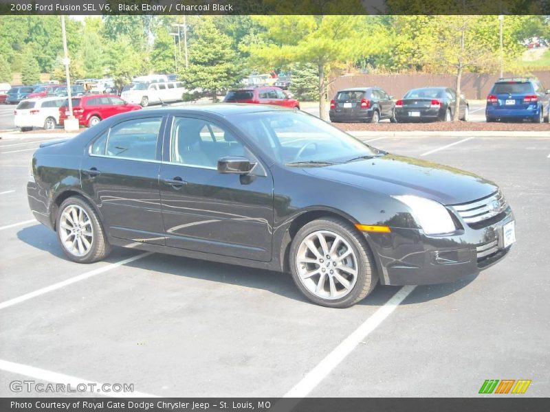 Black Ebony / Charcoal Black 2008 Ford Fusion SEL V6