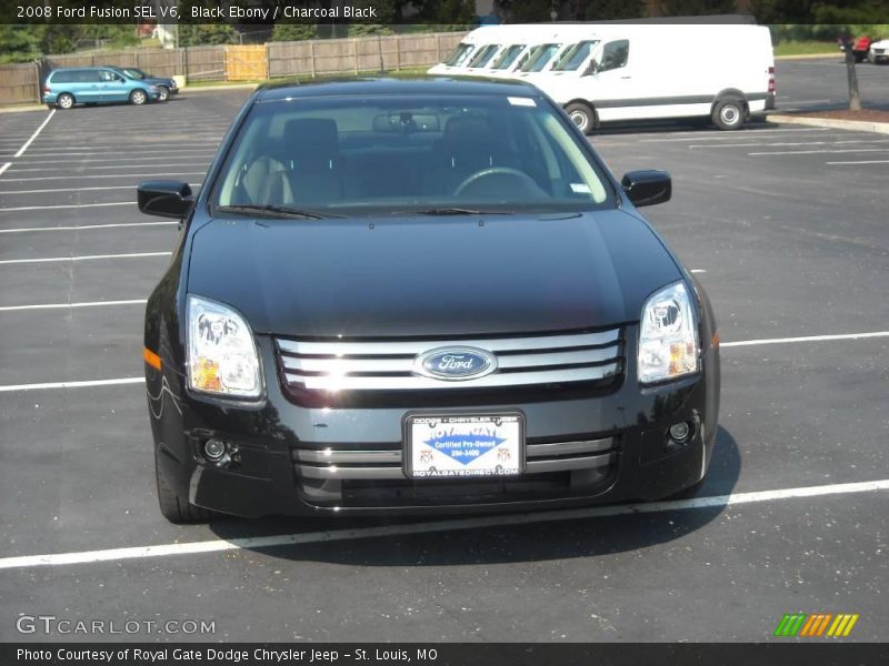 Black Ebony / Charcoal Black 2008 Ford Fusion SEL V6