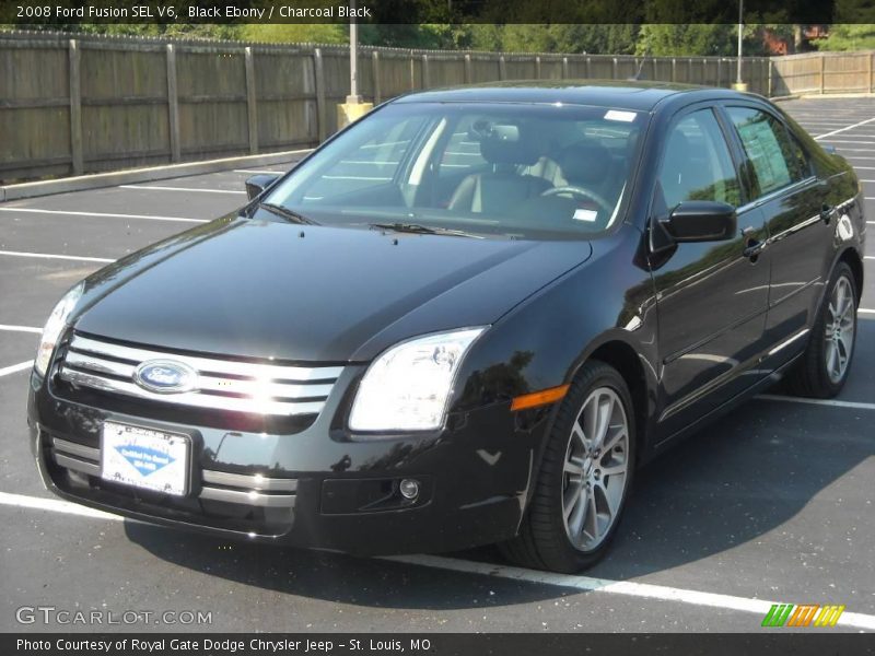 Black Ebony / Charcoal Black 2008 Ford Fusion SEL V6