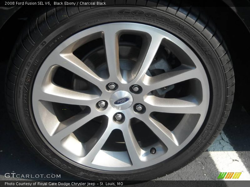 Black Ebony / Charcoal Black 2008 Ford Fusion SEL V6