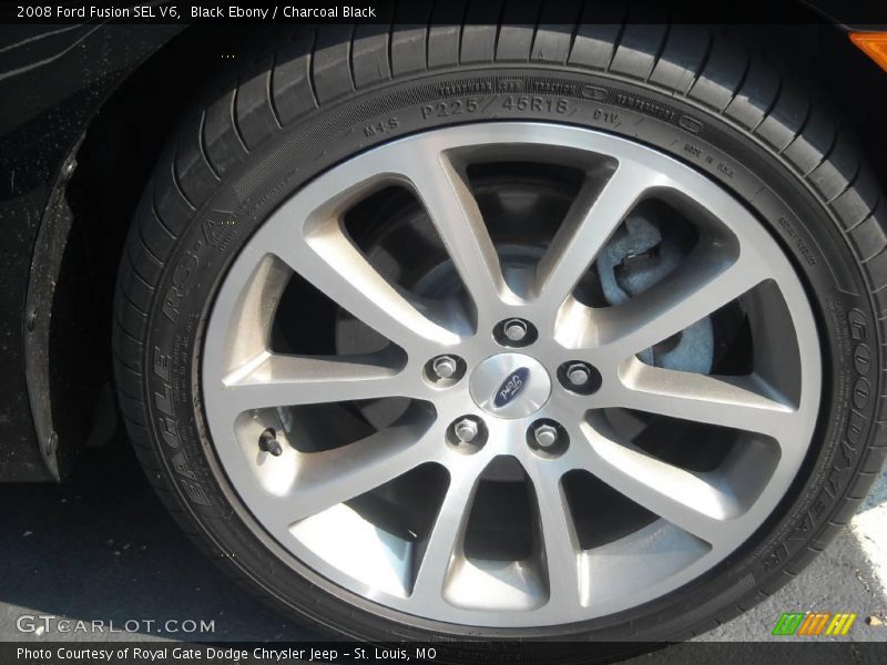 Black Ebony / Charcoal Black 2008 Ford Fusion SEL V6