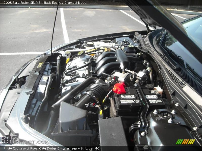 Black Ebony / Charcoal Black 2008 Ford Fusion SEL V6