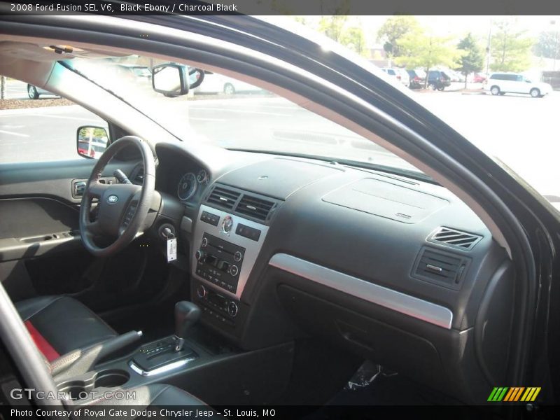 Black Ebony / Charcoal Black 2008 Ford Fusion SEL V6