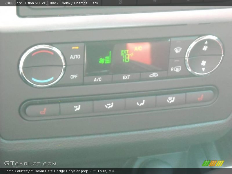 Black Ebony / Charcoal Black 2008 Ford Fusion SEL V6