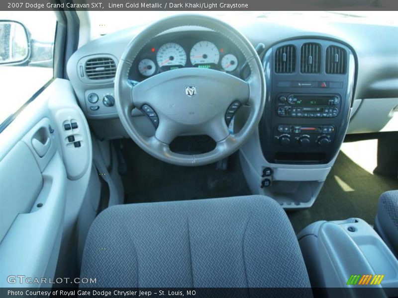 Linen Gold Metallic / Dark Khaki/Light Graystone 2007 Dodge Grand Caravan SXT