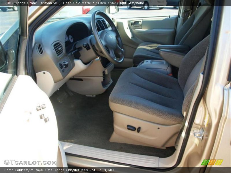 Linen Gold Metallic / Dark Khaki/Light Graystone 2007 Dodge Grand Caravan SXT