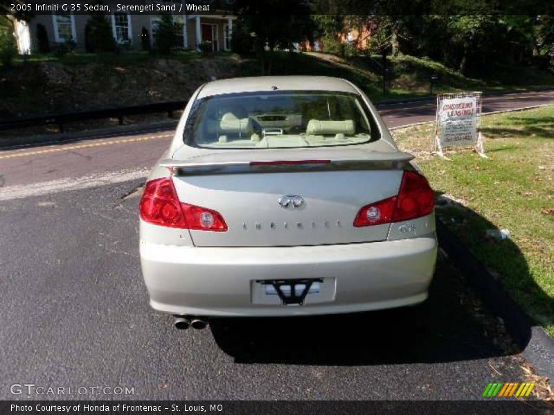 Serengeti Sand / Wheat 2005 Infiniti G 35 Sedan