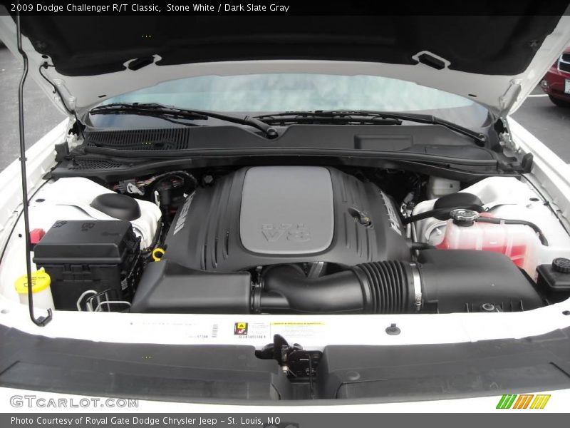 Stone White / Dark Slate Gray 2009 Dodge Challenger R/T Classic