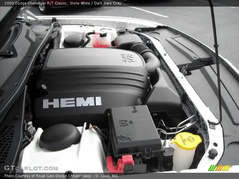 Stone White / Dark Slate Gray 2009 Dodge Challenger R/T Classic