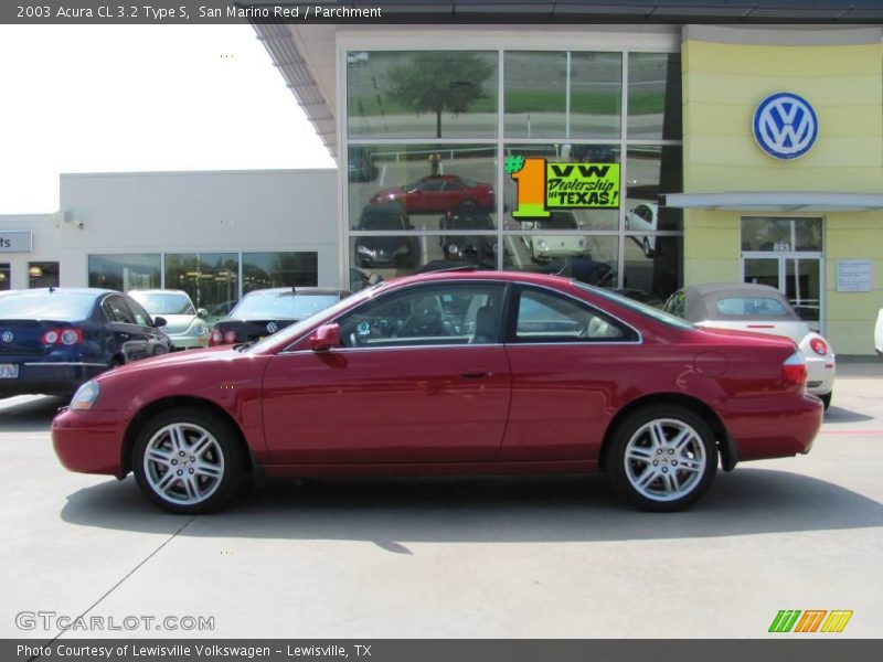 San Marino Red / Parchment 2003 Acura CL 3.2 Type S