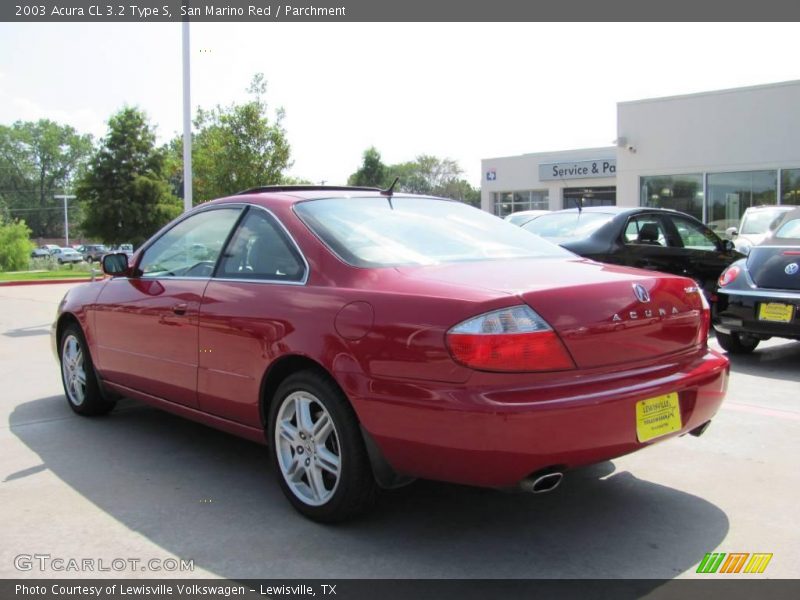 San Marino Red / Parchment 2003 Acura CL 3.2 Type S