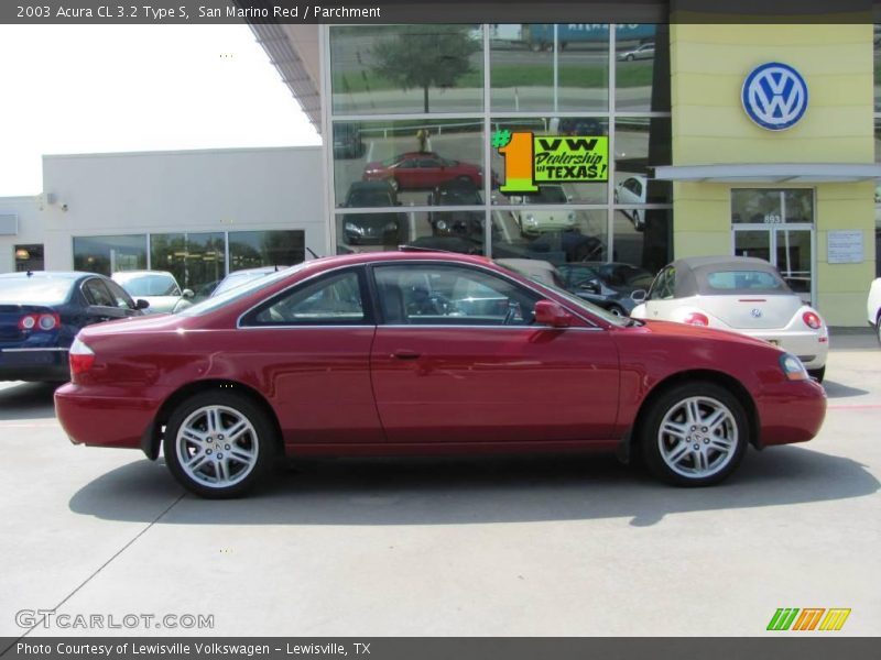 San Marino Red / Parchment 2003 Acura CL 3.2 Type S