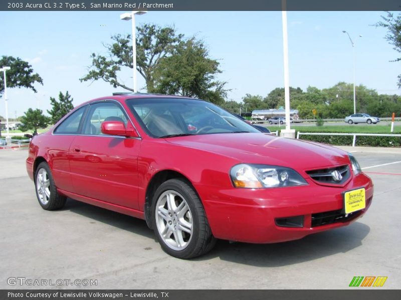 San Marino Red / Parchment 2003 Acura CL 3.2 Type S