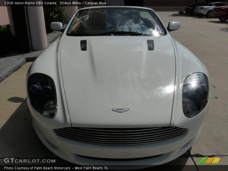 Stratus White / Caspian Blue 2008 Aston Martin DB9 Volante