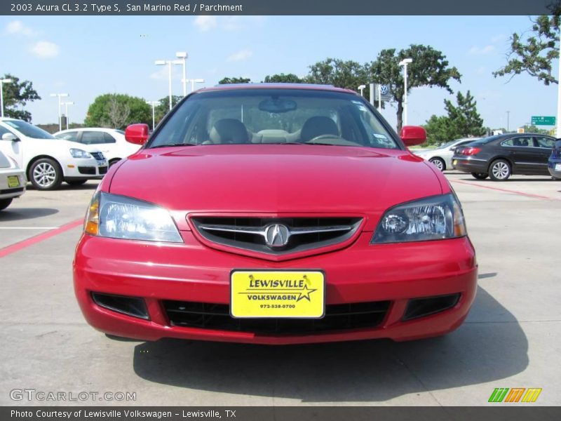 San Marino Red / Parchment 2003 Acura CL 3.2 Type S