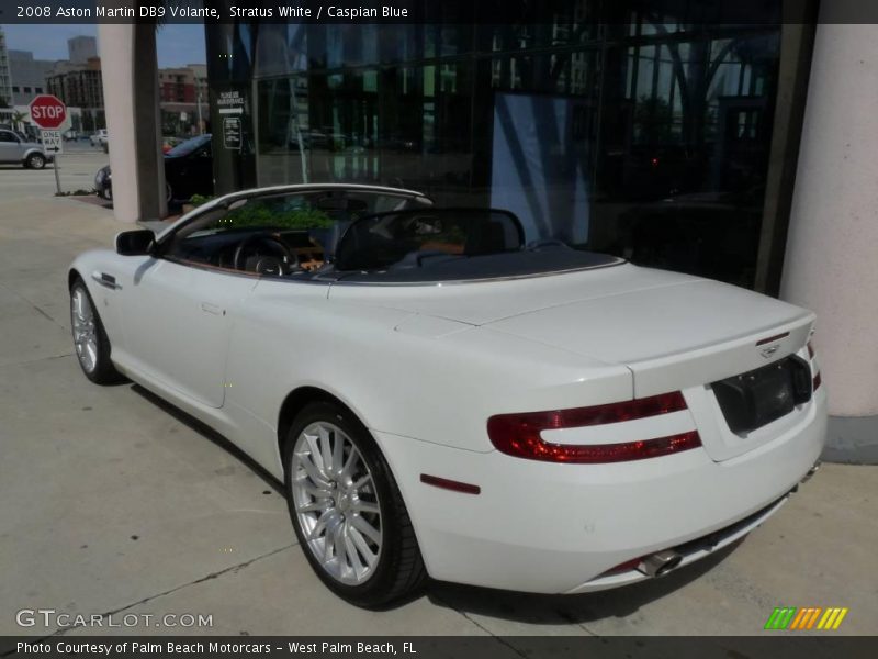 Stratus White / Caspian Blue 2008 Aston Martin DB9 Volante