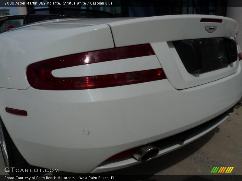Stratus White / Caspian Blue 2008 Aston Martin DB9 Volante