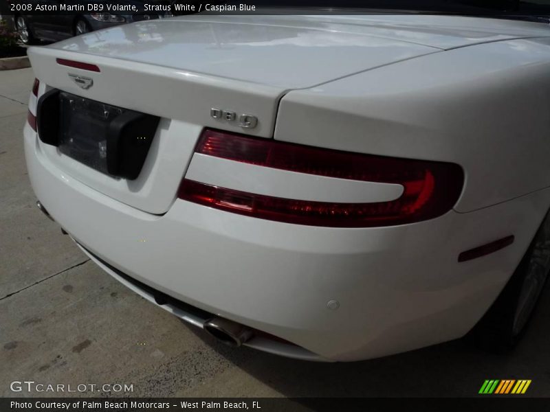 Stratus White / Caspian Blue 2008 Aston Martin DB9 Volante